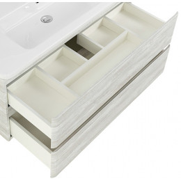 BelBagno Тумба с раковиной Albano-Cer 105 подвесная Rovere Vintage Bianco