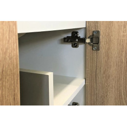 Comforty Мебель для ванной Рига 70 подвесная дуб сонома/белая