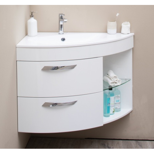 De Aqua Мебель для ванной Трио Люкс 90 L, зеркало Экстра EXT 90 P