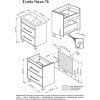 Бриклаер Тумба для умывальника Чили 70 венге