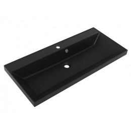 BelBagno Тумба с раковиной Vittoria 100 подвесная Grigio Opaco с раковиной BB1000/450-LV-ART-AST-NERO