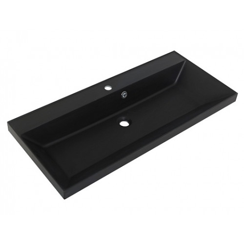 BelBagno Тумба с раковиной Vittoria 100 подвесная Grigio Opaco с раковиной BB1000/450-LV-ART-AST-NERO