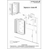 Бриклаер Зеркальный шкаф Анна 60 R белый
