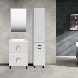 ASB-Mebel Шкаф пенал Санта 35 белый