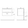 BelBagno Тумба с раковиной Acqua 70 подвесная Rovere Rustico