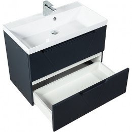 BelBagno Тумба с раковиной Vittoria 80 подвесная Grigio Opaco