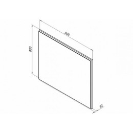 Aquanet Зеркало Nova Lite 100 дуб рустикальный
