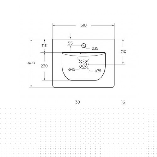 BelBagno Тумба с раковиной Kraft 39 50 подвесная Bianco Opaco с раковиной BB-8099-3-50