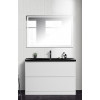 BelBagno Мебель для ванной Albano 120 напольная Bianco Lucido с раковиной BB1200/455-LV-ART-ALR-NERO