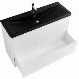 BelBagno Мебель для ванной Albano 120 напольная Bianco Lucido с раковиной BB1200/455-LV-ART-ALR-NERO