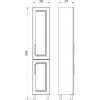 ASB-Mebel Шкаф пенал София 35 белый