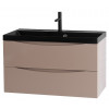BelBagno Тумба с раковиной Marino 80 подвесная Capucino Lucido с раковиной 80/45 ART-AST-NERO