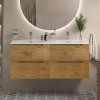 BelBagno Тумба с раковиной Etna 120 с 4 ящиками подвесная Rovere Nature