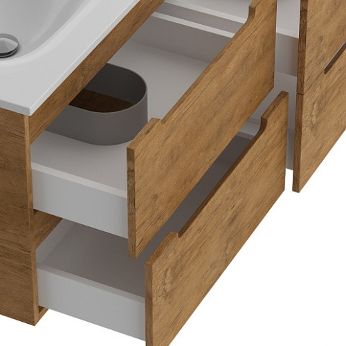 BelBagno Тумба с раковиной Etna 120 с 4 ящиками подвесная Rovere Nature