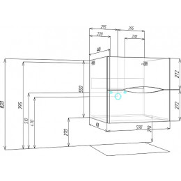 Водолей Тумба под раковину Адель 60 подвесная белая