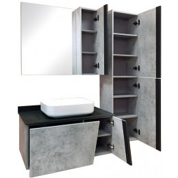 Comforty Мебель для ванной Эдинбург 90 T-Y9378 подвесная бетон светлый