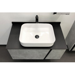 Comforty Мебель для ванной Эдинбург 90 T-Y9378 подвесная бетон светлый