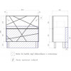 Vigo Тумба с раковиной Geometry 2-800 белая