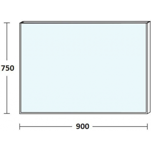 De Aqua Мебель для ванной Трио Люкс 90 L, зеркало Сити