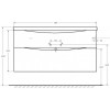 BelBagno Тумба с раковиной Marino-H60 120 подвесная Rovere Moro