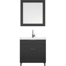 Corozo Мебель для ванной Терра 80 графит матовый