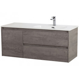 BelBagno Тумба с раковиной Kraft 120 R подвесная Cemento Grigio