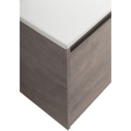 BelBagno Тумба с раковиной Kraft 120 R подвесная Cemento Grigio