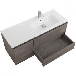 BelBagno Тумба с раковиной Kraft 120 R подвесная Cemento Grigio