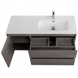 BelBagno Тумба с раковиной Kraft 120 R подвесная Cemento Grigio
