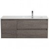 BelBagno Тумба с раковиной Kraft 120 R подвесная Cemento Grigio