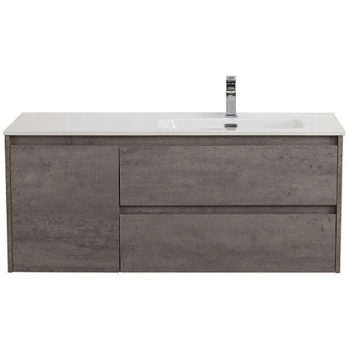BelBagno Тумба с раковиной Kraft 120 R подвесная Cemento Grigio
