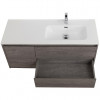 BelBagno Тумба с раковиной Kraft 120 R подвесная Cemento Grigio