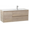 BelBagno Тумба с раковиной Kraft 100 R подвесная Rovere Galifax Bianco