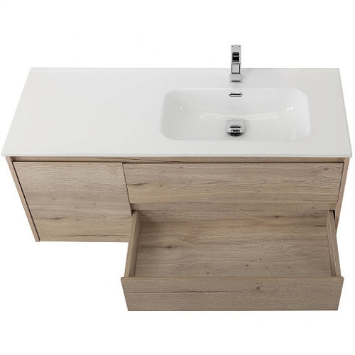 BelBagno Тумба с раковиной Kraft 100 R подвесная Rovere Galifax Bianco