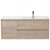 BelBagno Тумба с раковиной Kraft 100 R подвесная Rovere Galifax Bianco