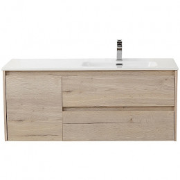 BelBagno Тумба с раковиной Kraft 100 R подвесная Rovere Galifax Bianco