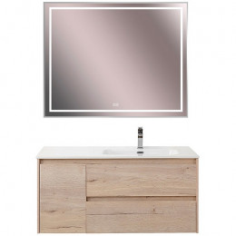 BelBagno Тумба с раковиной Kraft 100 R подвесная Rovere Galifax Bianco