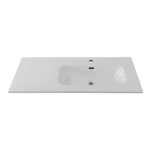 BelBagno Тумба с раковиной Kraft 100 R подвесная Rovere Galifax Bianco