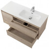 BelBagno Тумба с раковиной Kraft 100 R подвесная Rovere Galifax Bianco