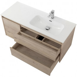 BelBagno Тумба с раковиной Kraft 100 R подвесная Rovere Galifax Bianco