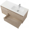 BelBagno Тумба с раковиной Kraft 100 R подвесная Rovere Galifax Bianco