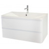 BelBagno Тумба с раковиной Albano 100 подвесная Bianco Lucido