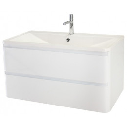 BelBagno Тумба с раковиной Albano 100 подвесная Bianco Lucido