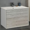 Comforty Мебель для ванной Женева 75 подвесная дуб белый