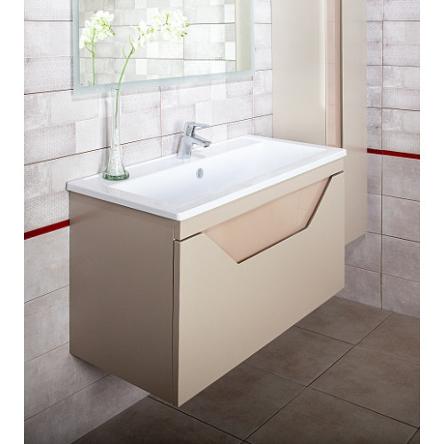 Бриклаер Мебель для ванной Брайтон 100 (Mario) глиняный серый