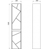 ASB-Mebel Шкаф пенал Диана 35 подвесной белый/дуб янтарный