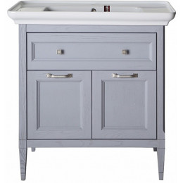 ASB-Woodline Мебель для ванной Гранда 85, шкафчик, grigio серый