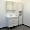 Comforty Зеркальный шкаф Никосия 80 дуб белый