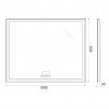 BelBagno Зеркало SPC-GRT-1000-800-LED-TCH-RAD