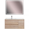 BelBagno Тумба с раковиной Kraft 100 L подвесная Rovere Galifax Bianco